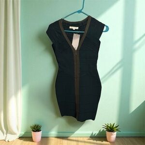 Elegant green and grey Bodycon Dress